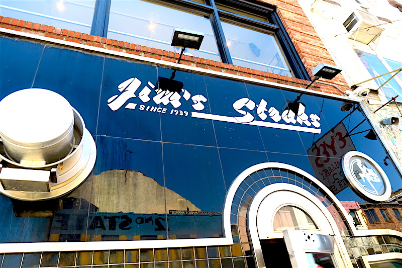 Eating At Jim’s Steaks in Philadelphia, PA