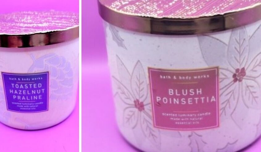 Blush Poinsettia & Toasted Hazelnut Praline Candles Review
