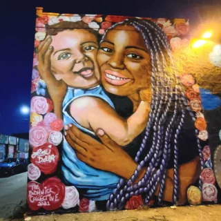 A little late on the Street Art, but hey it's here now.

Hope everyone had a great Mother's Day. Prayers to those who didn't, who are grieving, who are trying to conceive, etc. 

This beautiful mural was painted by @lexibellaart of her 2 children. 

#mothersday #streetart #streetartmural #streetartlover #streetartnyc #nyc #thebushwickcollective #brooklyn #brooklynny #newyork #newyorkcity #moms #kids #artistsoninstagram #nycgo #momlife